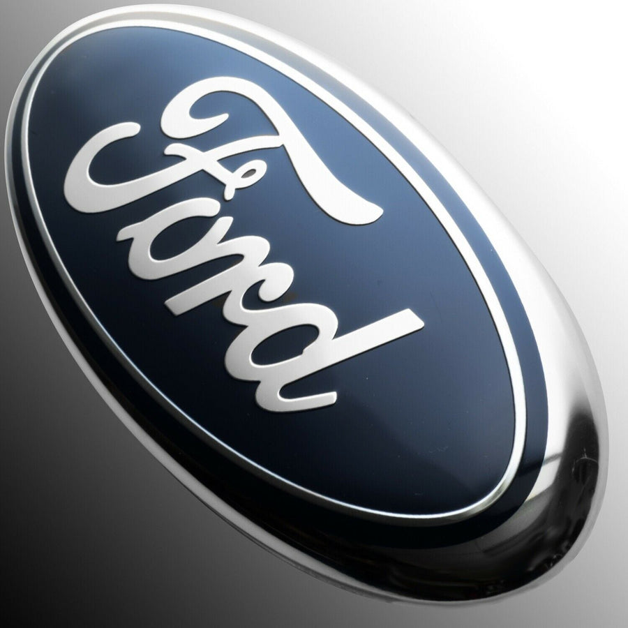 BLUE & CHROME 2005-2014 Ford F150 FRONT GRILLE/ TAILGATE 9 inch Oval Emblem 1PC U.S. Part One