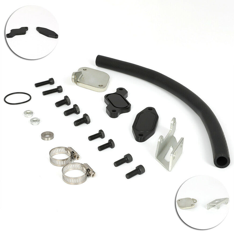 6.6 EGR Valve Delete Cooler Delete Kit for Chevy Silverado Serra 2500 3500 HD GMC 6.6L Duramax LBZ 2006 2007 Turbo Diesel U.S. Part One