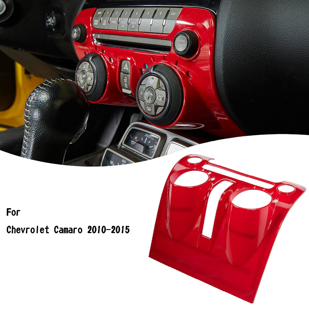 10-15 Chevr Camaro ABS Red Central Control Instrument Panel Cover Trim Generic U.S. Part One