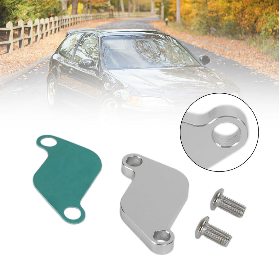 EGR Delete Plate IAC Idle Air Control For 92-00 Honda Civic/90-97 Accord/95-97 Odyssey Generic US Part One