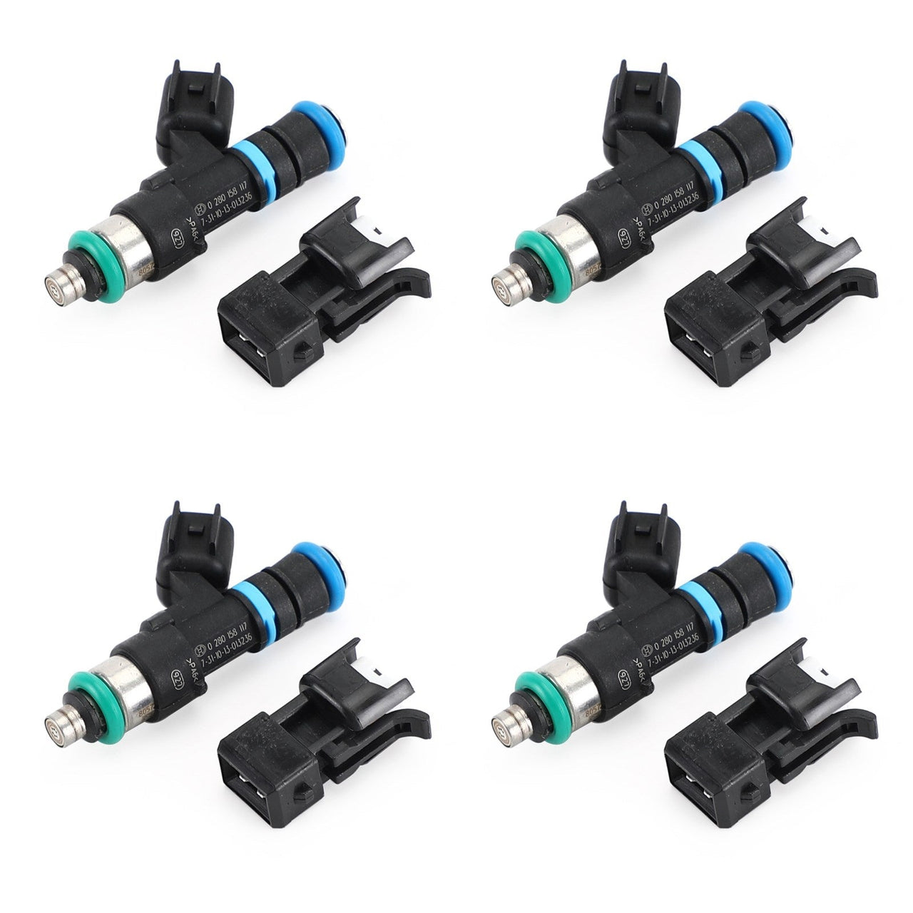 EV14 A4 TT Golf Jetta Passat 4PCS 52lb 550cc Fuel Injectors 0280158117 Generic US Part One