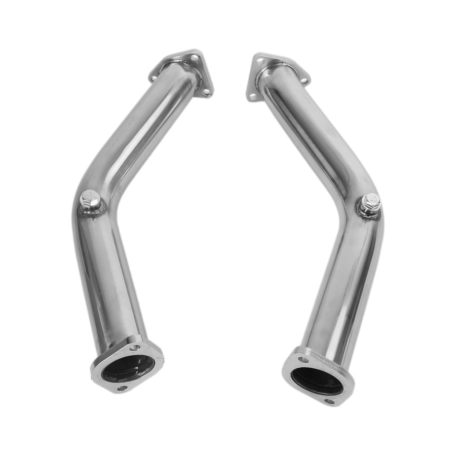 2 Test Pipes Decat Non Reson Straight Exhaust For 03-06 Nissan 350Z Infiniti G35 FX35 Generic U.S. Part One