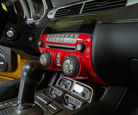 Thumbnail for 10-15 Chevr Camaro ABS Red Central Control Instrument Panel Cover Trim Generic U.S. Part One