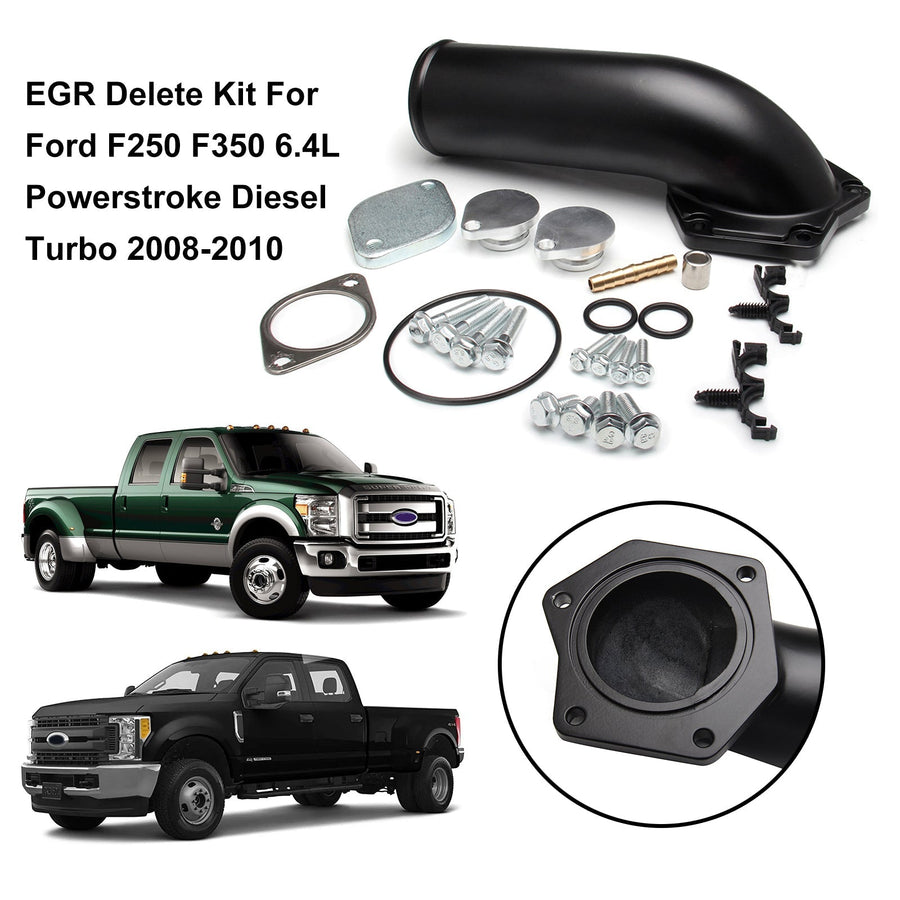 08-10 F250 F350 6.4L Powerstroke Diesel Turbo Ford EGR Delete Kit U.S. Part One
