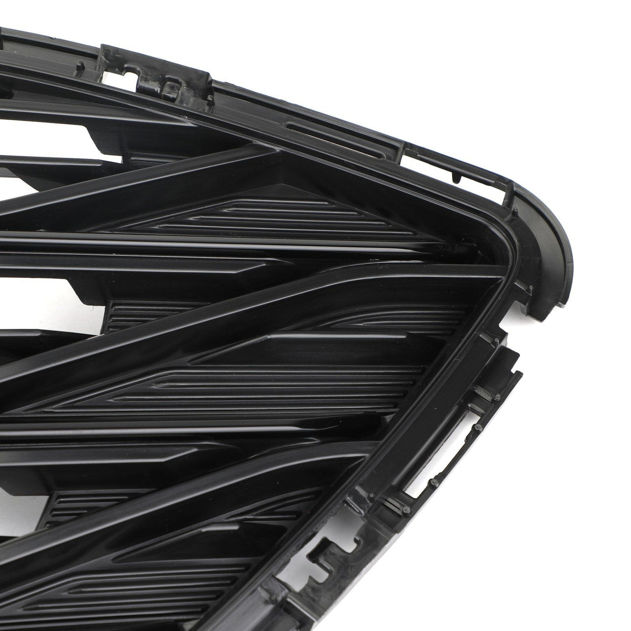 2019 2020 Chevrolet Malibu 3pcs Front Upper Grille Lower Grille Gloss Black Generic US Part One