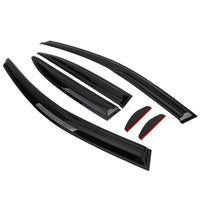 Thumbnail for Car Window Sun Rain Guard Visors Kit 6PCS For Acura TSX 2009-2014 Generic US Part One