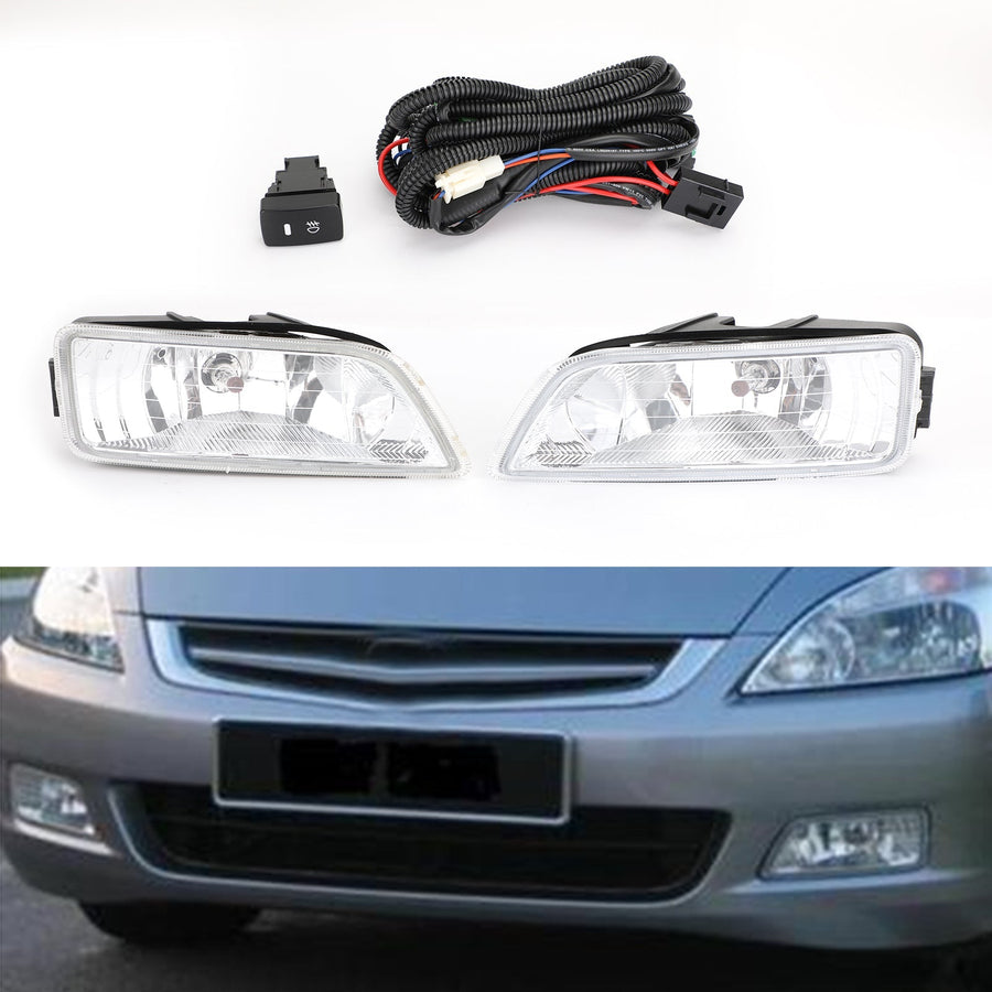 2003-2007 Honda Accord/2004-2008 Acura TL Clear Lens Fog Lights + Switch Generic U.S. Part One