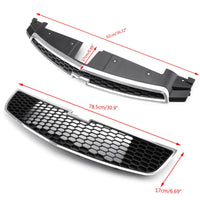 Thumbnail for Upper+Lower Grille 2PCS Front Bumper Inserts Trim Covers For 2009-2014 Chevy Cruze Generic US Part One