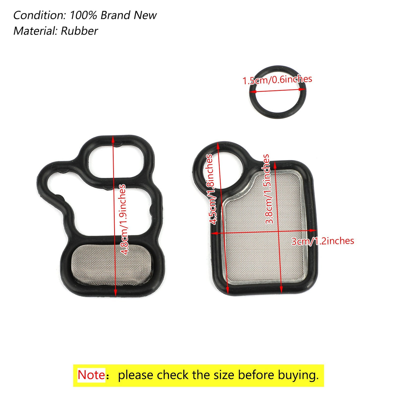 Solenoid Spool Valve Gasket Fits For Honda Acura RDX Civic Element CR-V TSX Accord Generic US Part One