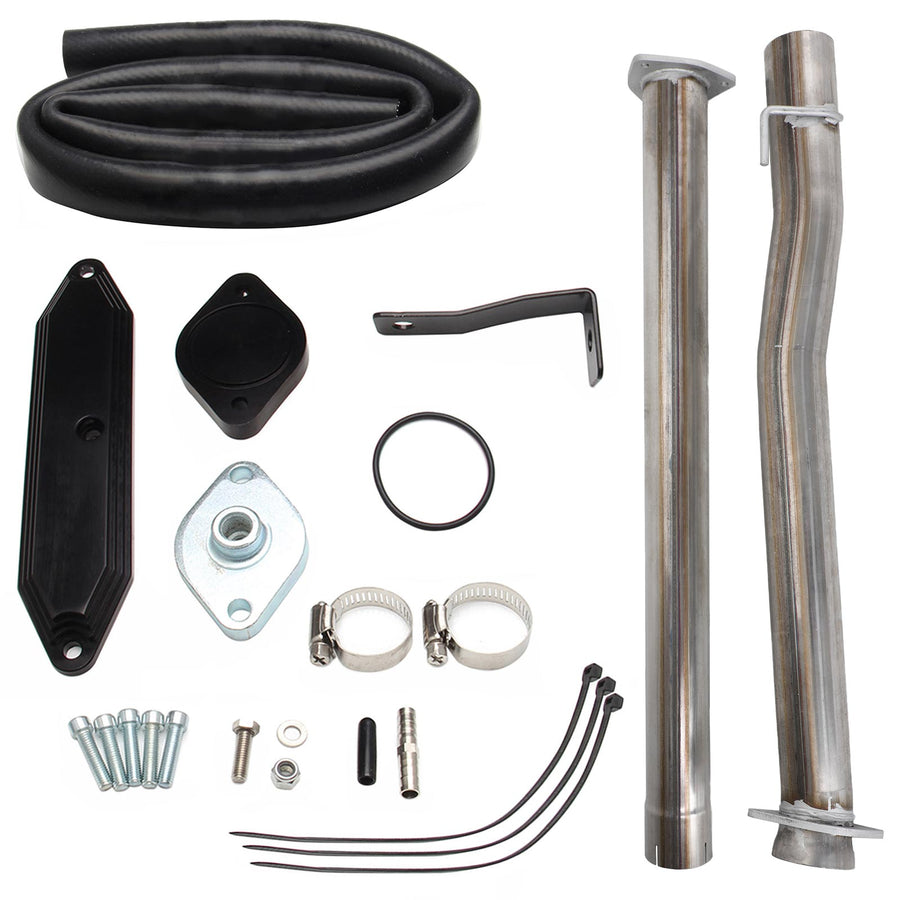 11-22 6.7L Ford F250 F350 F450 4" Muffler Exhaust Pipe + EGR Delete Kit Generic U.S. Part One