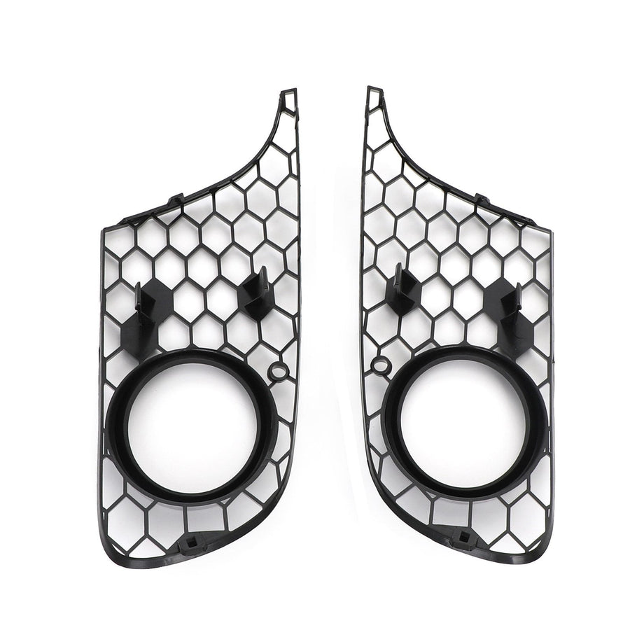 09-13 VW Golf/Jetta MK6 Black Honeycomb Front Lower Bumper Mesh Fog Light Grille Generic U.S. Part One