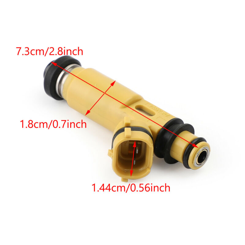 1 PCS 440Cc 4-Hole Denso Fuel Injectors 195500-4450 For 2004-2008 Mazda RX-8  Generic U.S. Part One