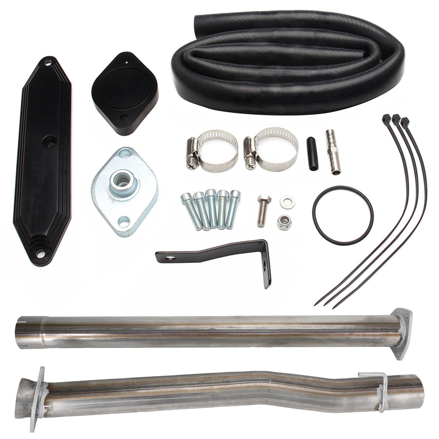 11-22 6.7L Ford F250 F350 F450 4" Muffler Exhaust Pipe + EGR Delete Kit Generic U.S. Part One
