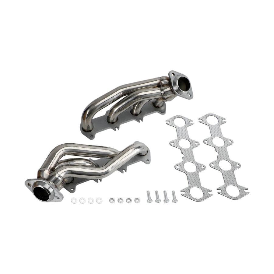 04-10 Ford F150 5.4 V8 Stainless Exhaust Manifold Shorty Headers Performance Generic U.S. Part One