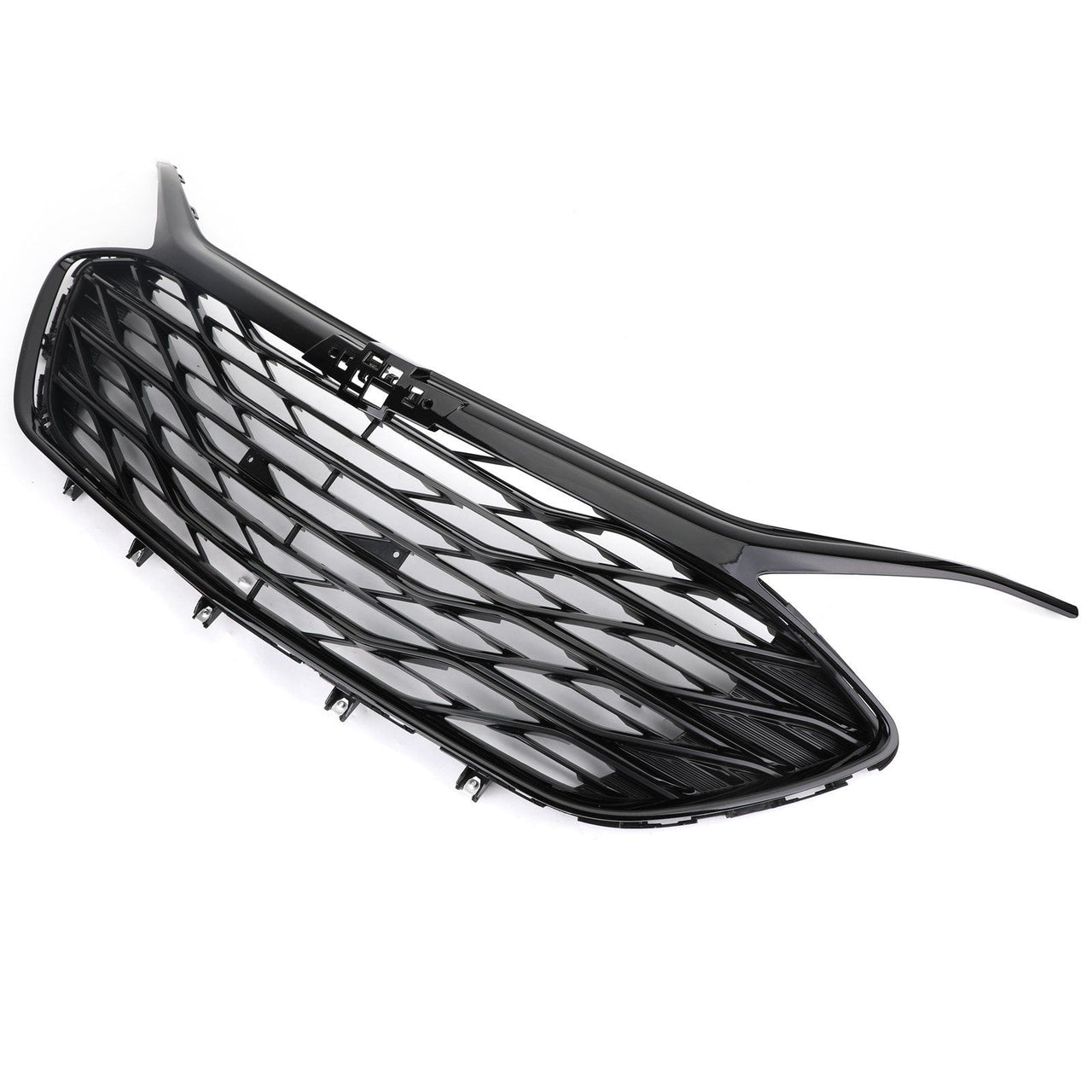 2019 2020 Chevrolet Malibu 3pcs Front Upper Grille Lower Grille Gloss Black Generic US Part One