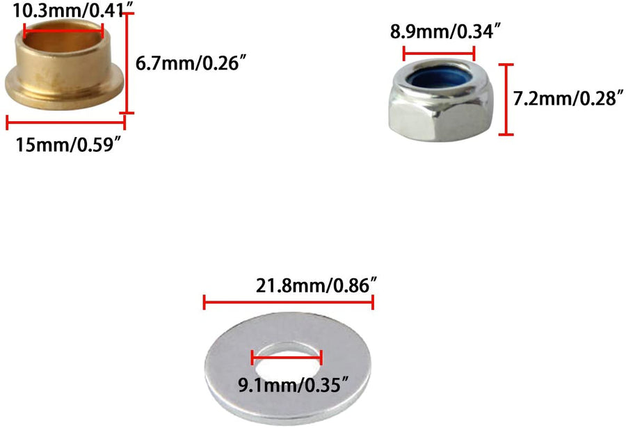 Door Hinge Roller Pin Door Hinge Pin and Bushing Repair Kits for 1999 - 2020 GMC Sierra Chevrolet Silverado Chevy Truck SUV U.S. Part One