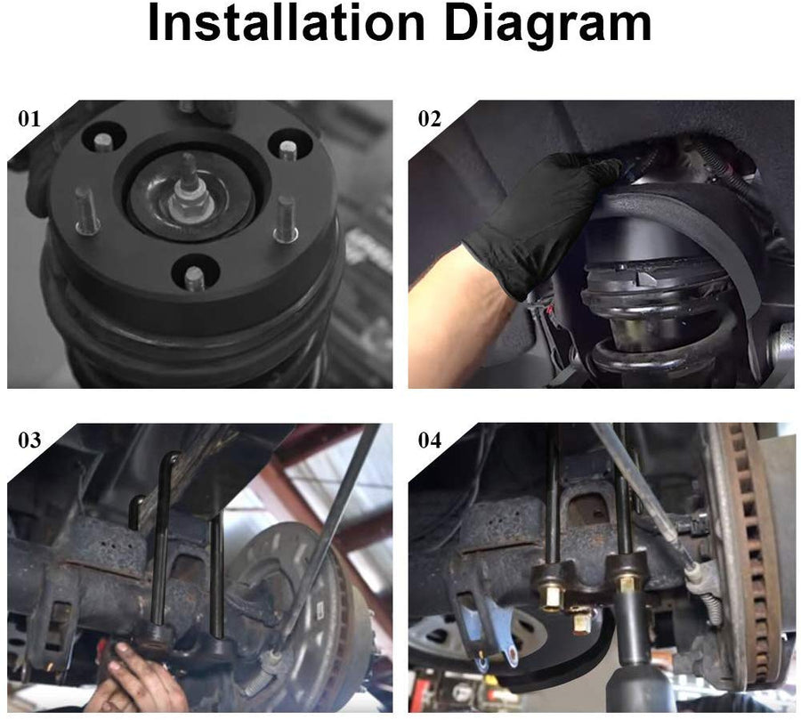 Leveling Kit 3" Front and 2" Rear Leveling Lift Kit for 2007-2019 Chevy Silverado 1500 Sierra GMC 1500 Lift Kit U.S. Part One
