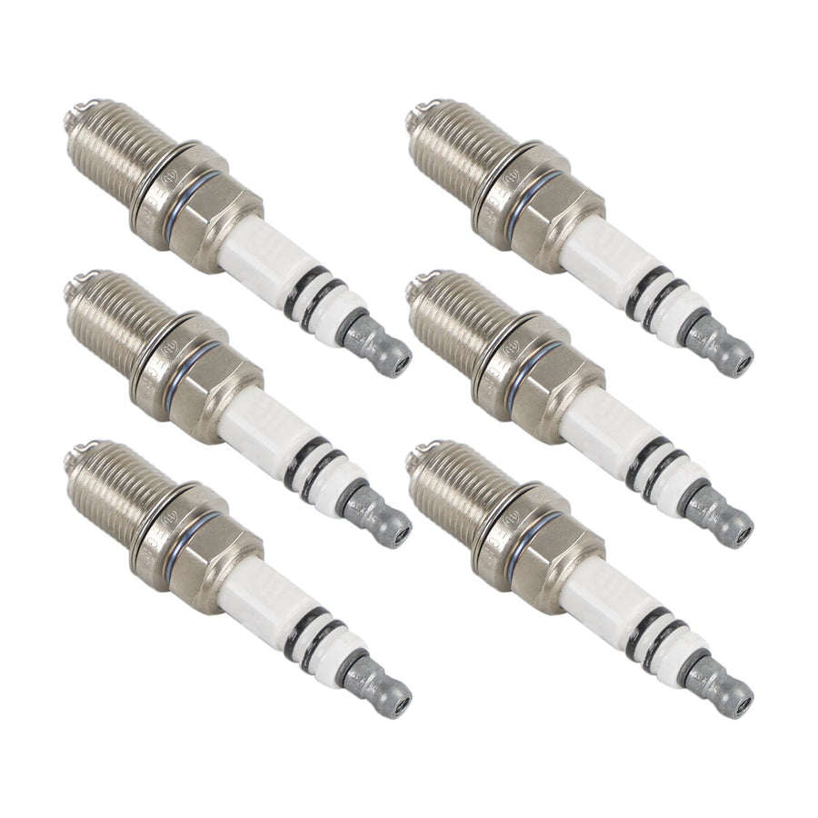 0242236562 6PCS Spark Plugs 12120037608 1435855 12129071003 93190944 for BMW E36 E46 323i 325i 323i 328i 330i E39 Generic U.S. Part One