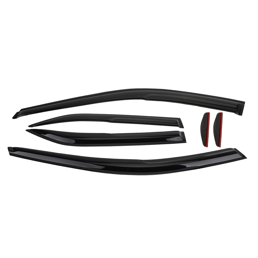 12-17 Toyota Camry Car Window Sun Rain Guard Visors Kit 6PCS Generic U.S. Part One