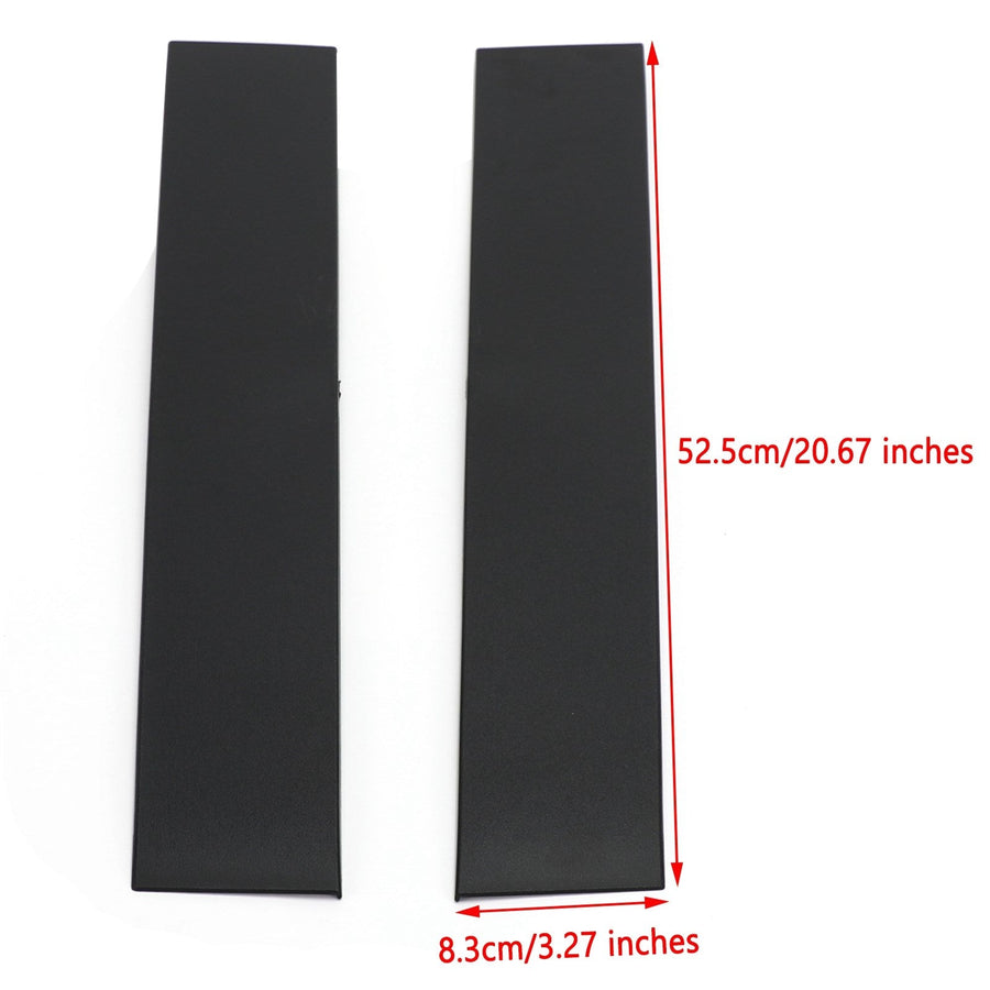 08-20/TownCountry Grand Caravan Pair Black B Pillar Post Moulding Cover Trim Generic U.S. Part One