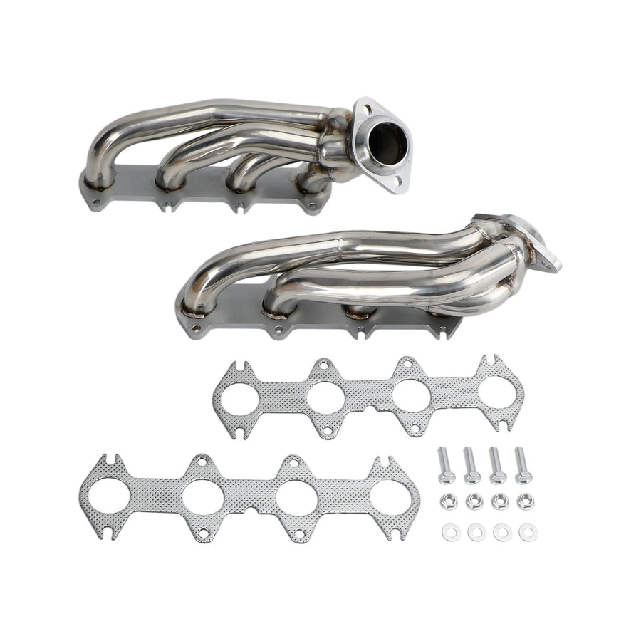 04-10 Ford F150 5.4 V8 Stainless Exhaust Manifold Shorty Headers Performance Generic U.S. Part One