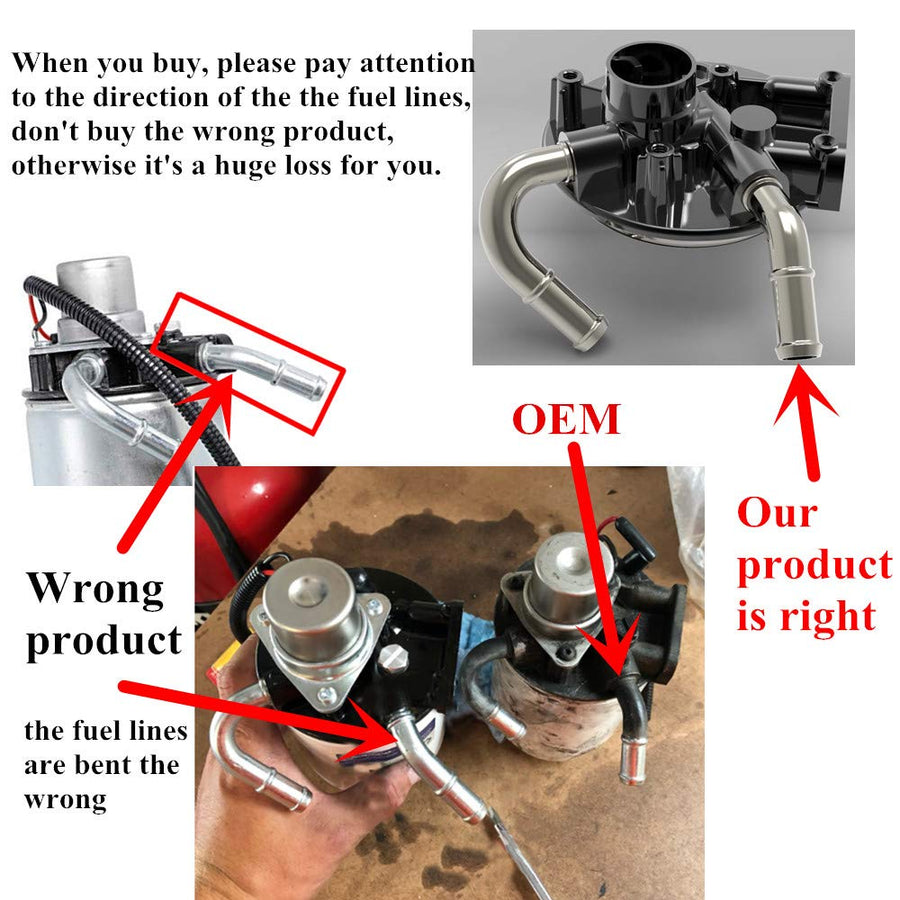 6.6 Fuel Filter Housing Head with Hand Fuel Pump and Heater for Duramax 6.6L LLY LBZ LMM Chevrolet/Chevy Silverado GMC V8 Sierra 2500 3500 12642623 TP3018GM 2004-2013 Primer Bulb 12642623 12664429 U.S. Part One