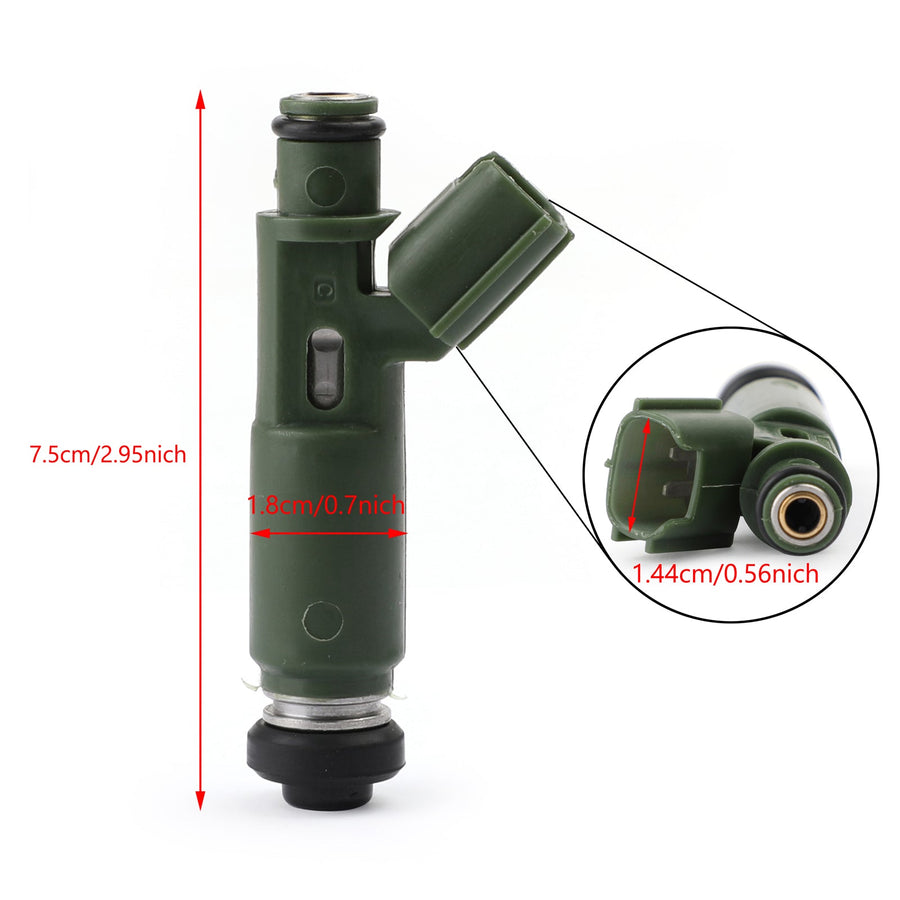 2000-2004 TOYOTA COROLLA 1.8L L4 4PCS Fuel Injector 2320922040 232500D04 Generic U.S. Part One