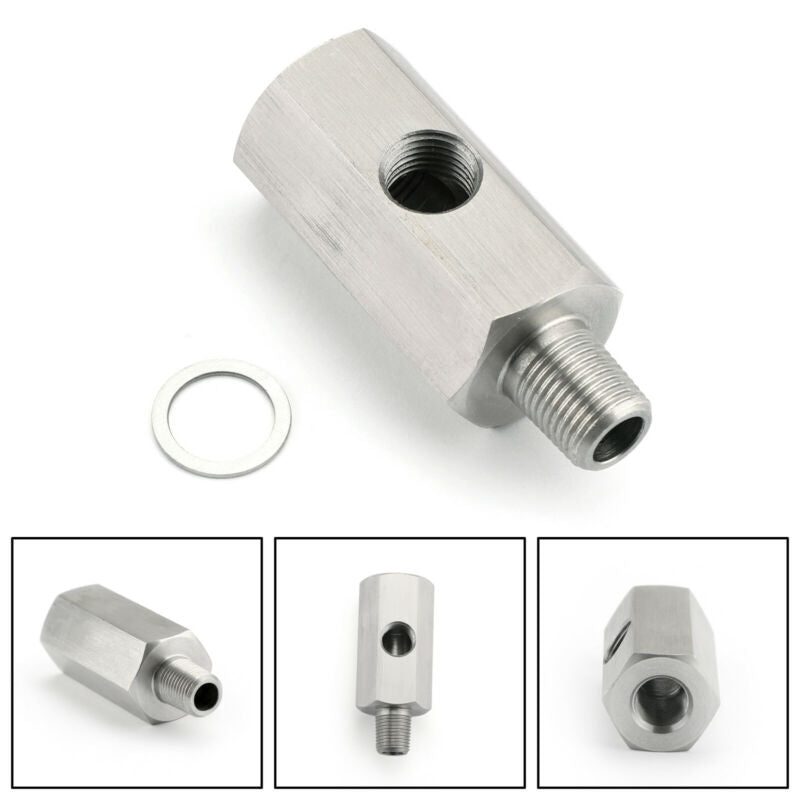 1/8" BSPT Oil Pressure Sensor Tee to NPT Adapter Turbo Supply Feed Line Mete Generic U.S. Part One