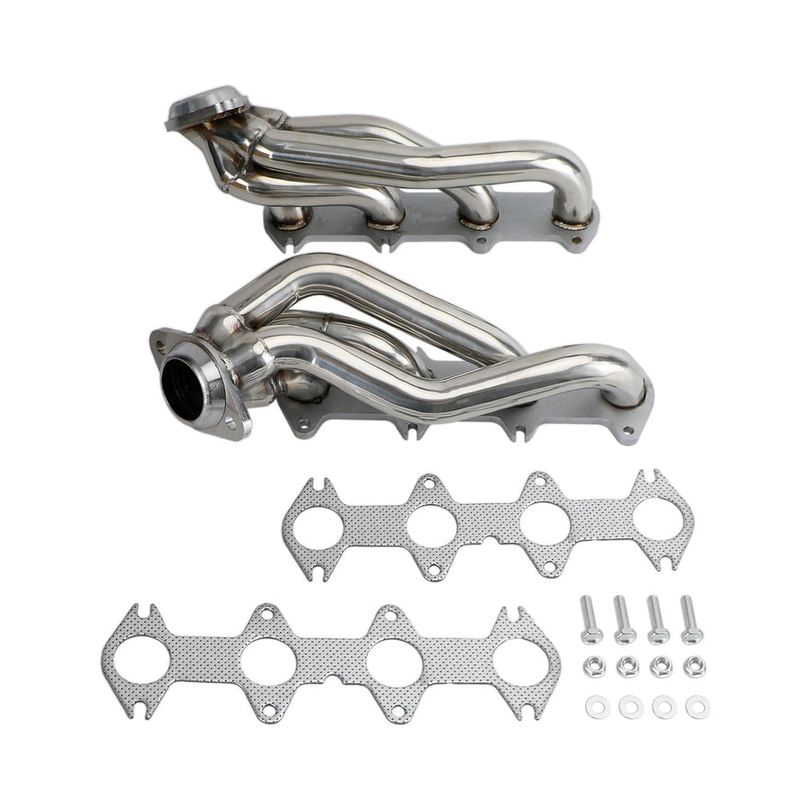 04-10 Ford F150 5.4 V8 Stainless Exhaust Manifold Shorty Headers Performance Generic U.S. Part One