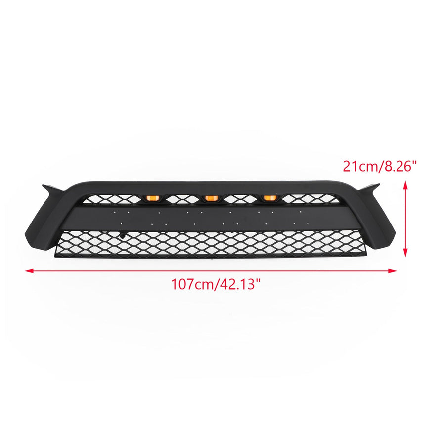 10-13 4Runner TRD Pro Style Front Bumper Grille Matte Black Grill Generic U.S. Part One