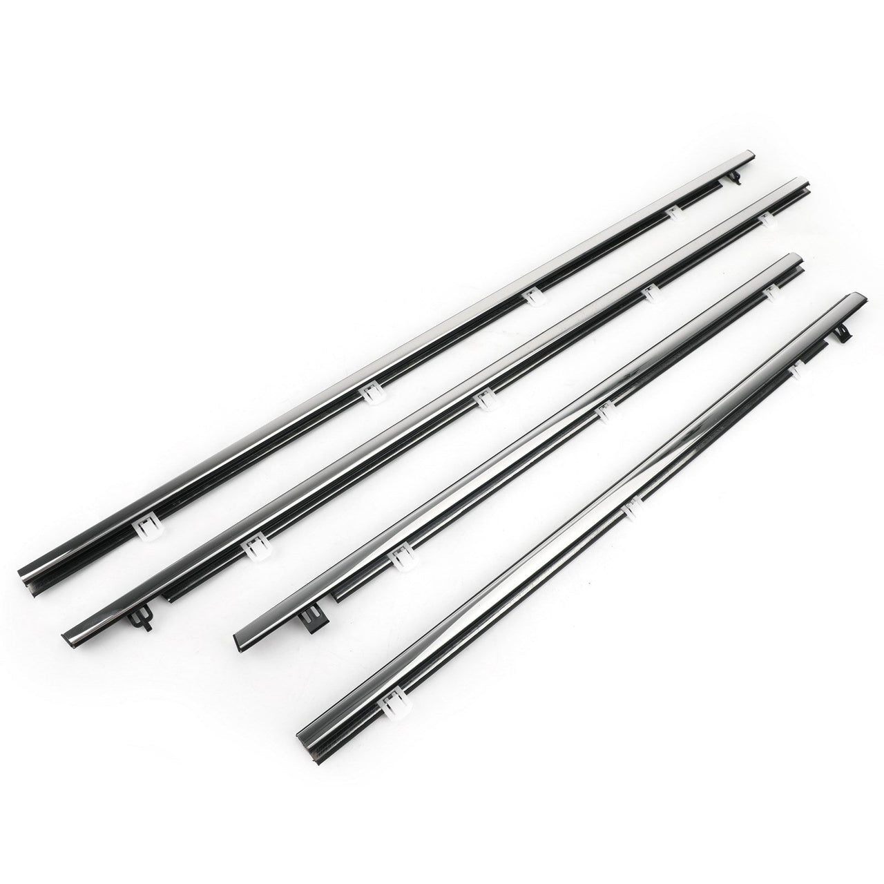 4x Car Outside Window Weatherstrip Seal Belt Moulding For Acura TSX 2009-2014 Generic US Part One