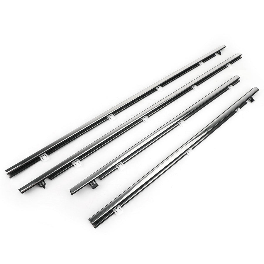 4x Car Outside Window Weatherstrip Seal Belt Moulding For Acura TSX 2009-2014 Generic US Part One