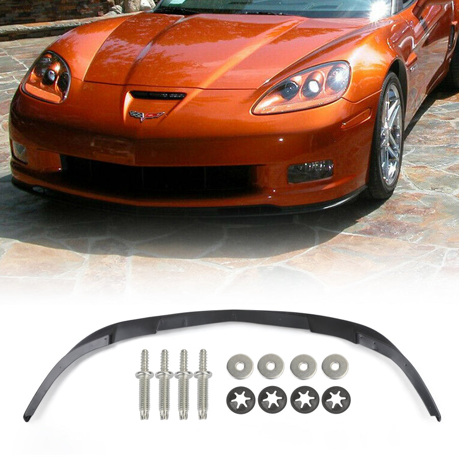 05-13 Chevy Corvette C6 Z06 Coupe ZR1 Style Front Bumper Lip Spoiler Generic U.S. Part One