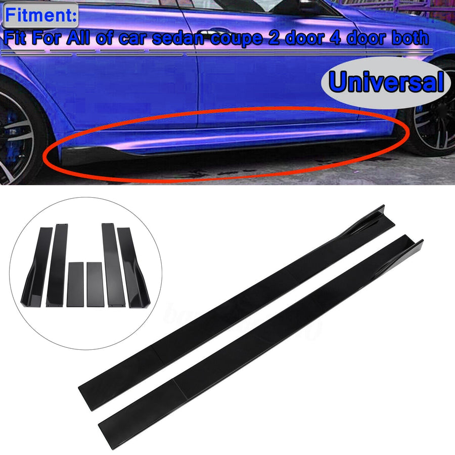 10Pcs ABS Front Bumper Spoiler Diffuser Side Skirt Rear Lip Splitter Canard Kits Generic U.S. Part One