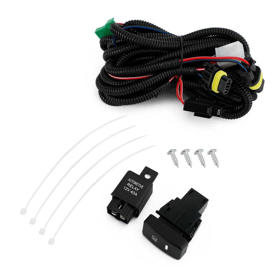 Smoke Lens Fog Lights + Switch For Honda Accord 2003-2007  / Acura Tl 2004-2008 Generic US Part One