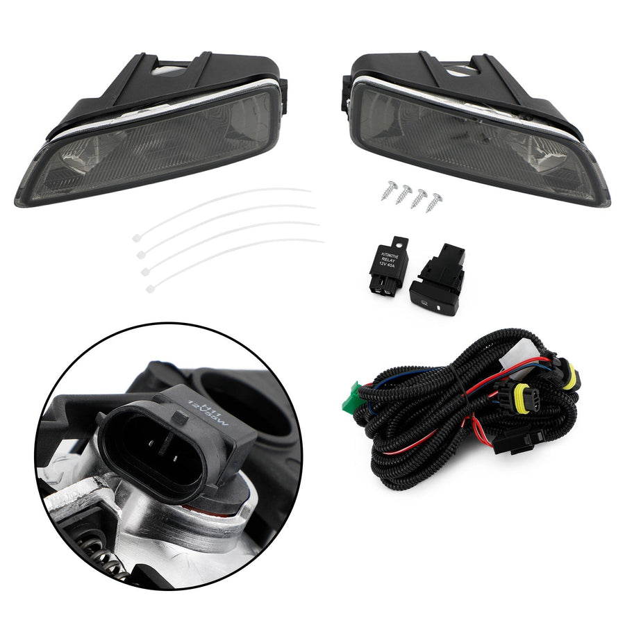 Smoke Lens Fog Lights + Switch For Honda Accord 2003-2007  / Acura Tl 2004-2008 Generic US Part One