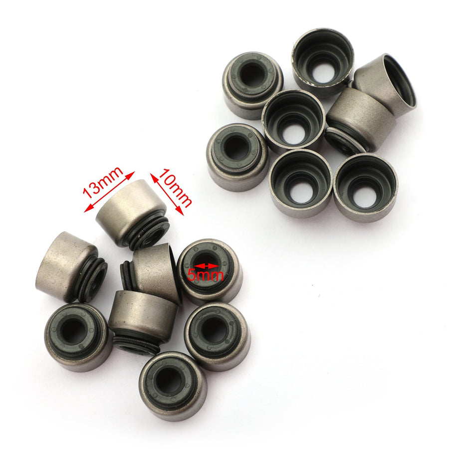 16PCS Valve Stem Oil Seal Kit 12210-PZ1-004 12211-PZ1-004 For Honda Civic Accord Generic U.S. Part One