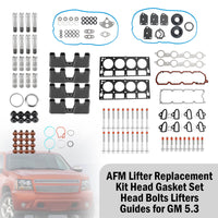 Thumbnail for 2005-2006 GMC Envoy XL 5.3L 5328CC 325CID V8 OHV 16 Valve AFM Lifter Replacement Kit Head Gasket Set Head Bolts Lifters Guides Fedex Express Generic