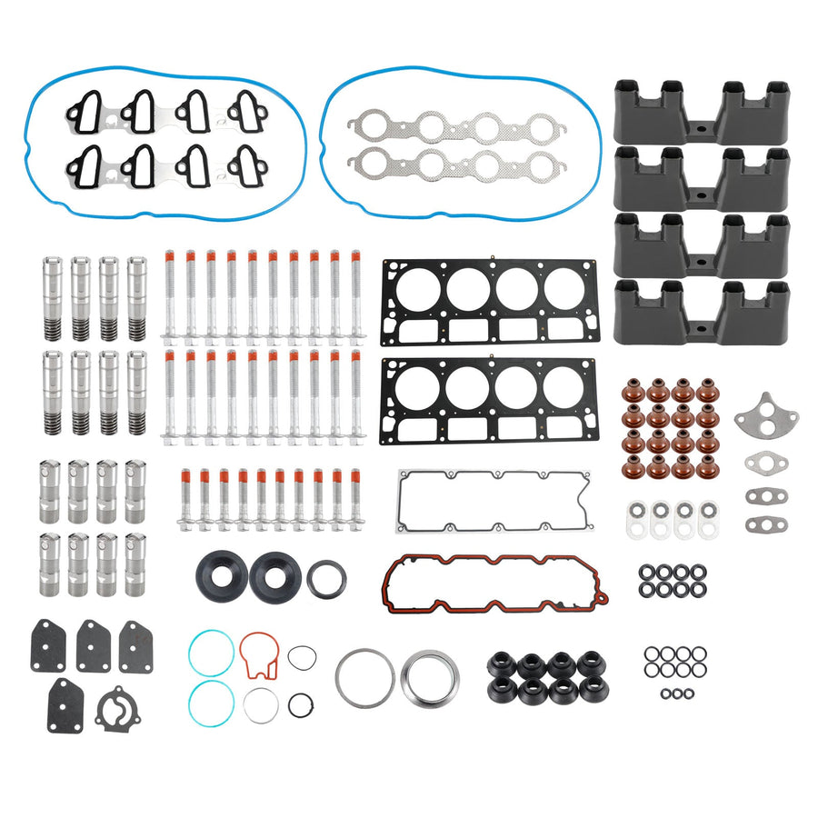 2005-2006 GMC Sierra 1500 5.3L 5328CC 325CID V8 ELECTRIC/GAS OHV 16 Valve AFM Lifter Replacement Kit Head Gasket Set Head Bolts Lifters Guides Fedex Express Generic U.S. Part One