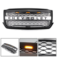 Thumbnail for 2016-2018 Chevrolet Chevy Silverado 1500 Front Bumper Grille With Amber Lights Generic US Part One