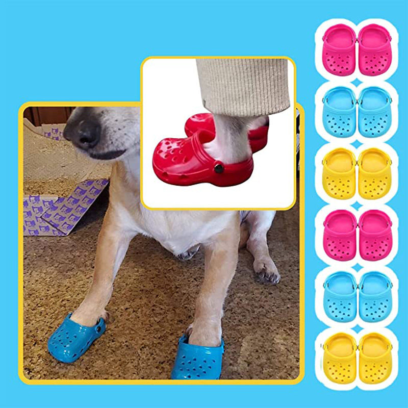 TikTok Pet Dog Shoes, Breathable Mesh Dog Sandals with Rugged Anti-Slip Sole, Lovely Dog Shoes for Small Dogs, Adjustable Breathable Comfortable Dog Shoes for Spring and Summer (Bule, 2PC) U.S. Part One