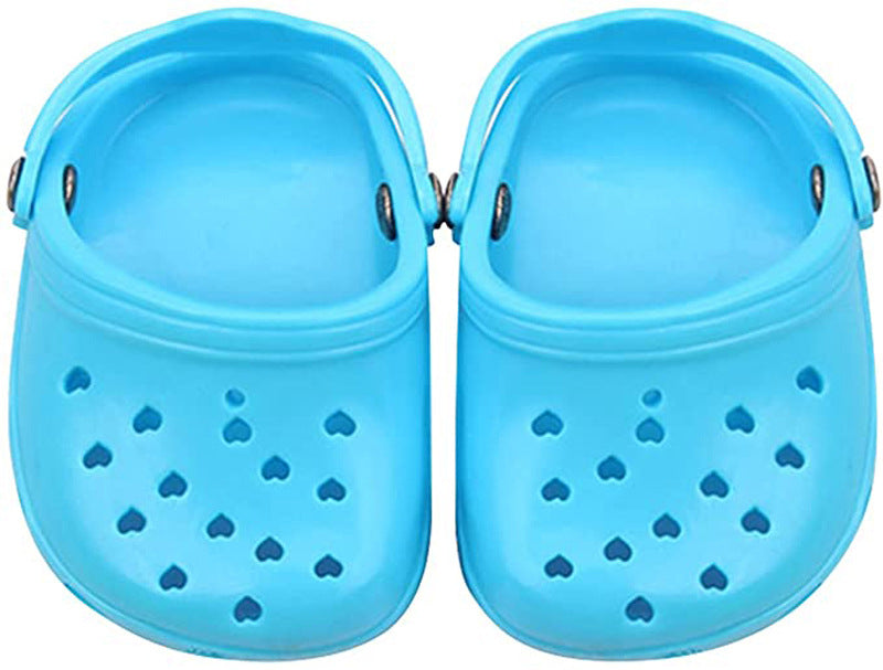 TikTok Pet Dog Shoes, Breathable Mesh Dog Sandals with Rugged Anti-Slip Sole, Lovely Dog Shoes for Small Dogs, Adjustable Breathable Comfortable Dog Shoes for Spring and Summer (Bule, 2PC) U.S. Part One