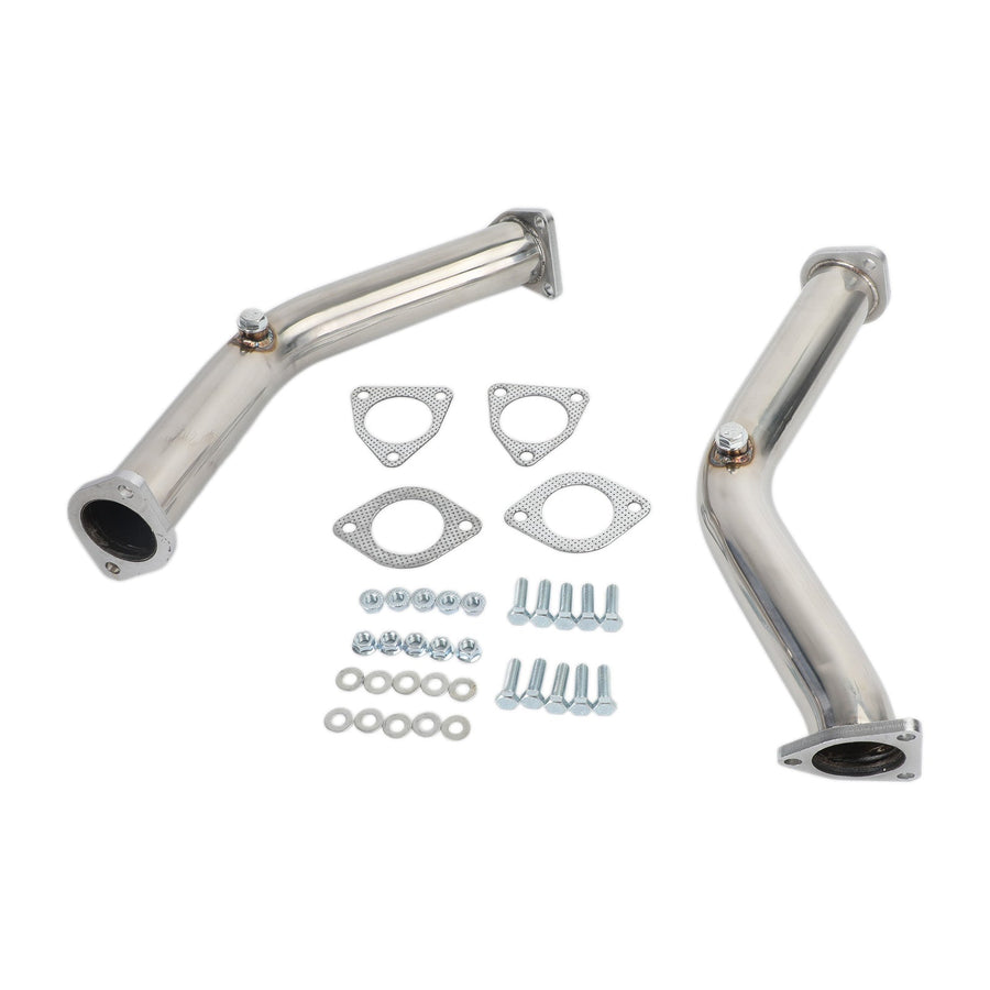 2 Test Pipes Decat Non Reson Straight Exhaust For 03-06 Nissan 350Z Infiniti G35 FX35 Generic U.S. Part One
