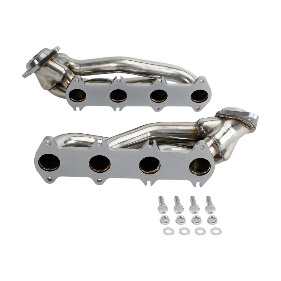 04-10 Ford F150 5.4 V8 Stainless Exhaust Manifold Shorty Headers Performance Generic U.S. Part One