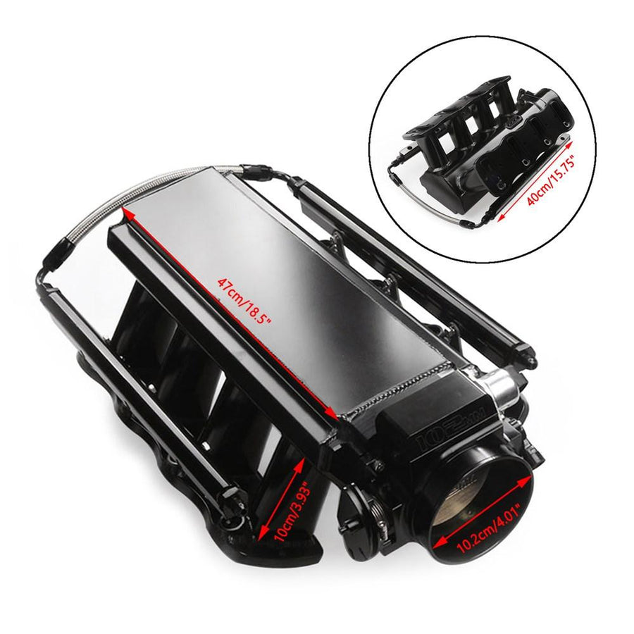 05-06 SSR 06-09 TrailBlazer SS 102Mm Intake Manifold W/ Fuel Rails Cathedral Port For Ls1 Ls2 Ls6 6.0L 5.3L 4.8L Generic U.S. Part One