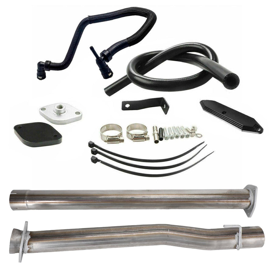 11-22 Ford F250 F350 F450 6.7L Diesel 4" Muffler Exhaust Pipe + EGR Kit + Coolant Line Generic U.S. Part One