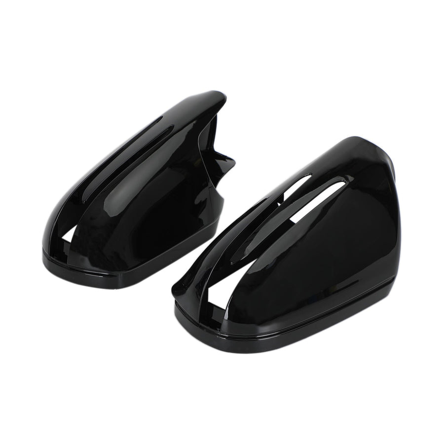 09-10 BENZ E-Coupe W207/C207 Pre-Facelift Pair Rearview Mirror Cover Gloss Black 1718100364 1718100564 Generic U.S. Part One