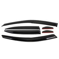 Thumbnail for Car Window Sun Rain Guard Visors Kit 6PCS For Acura TSX 2009-2014 Generic US Part One