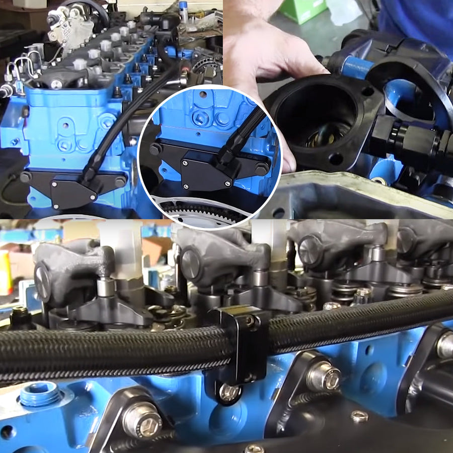 2003-2007 Dodge Ram Cummins 5.9L Turbo Piping Kit CCV PCV Reroute Kit Generic U.S. Part One