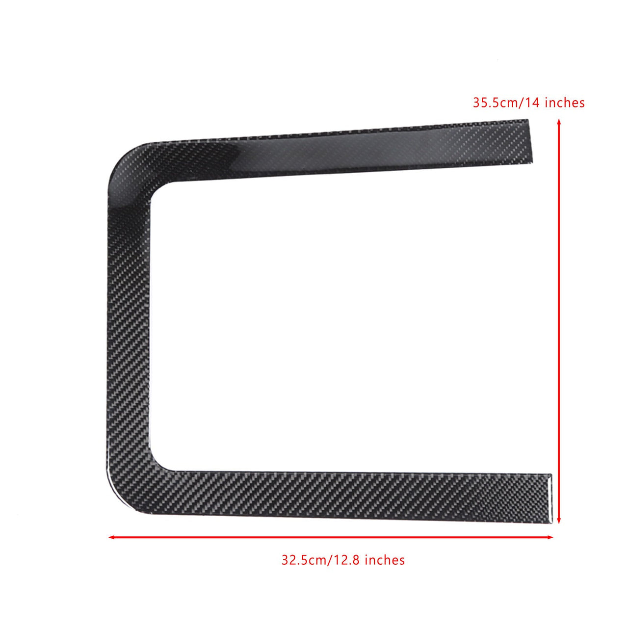 Carbon Fiber Interior Center Console Storage Box Cover Trim For Ford F150 2015- Generic